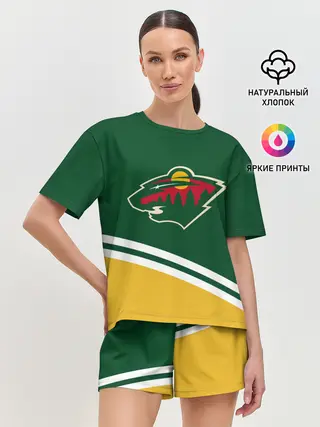 Женская пижама с шортами / Minnesota Wild NHL