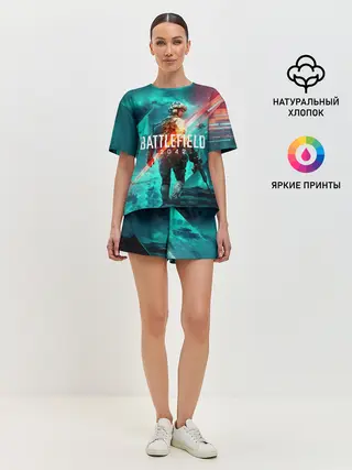 Женская пижама с шортами / Battlefield 2042 игровой арт