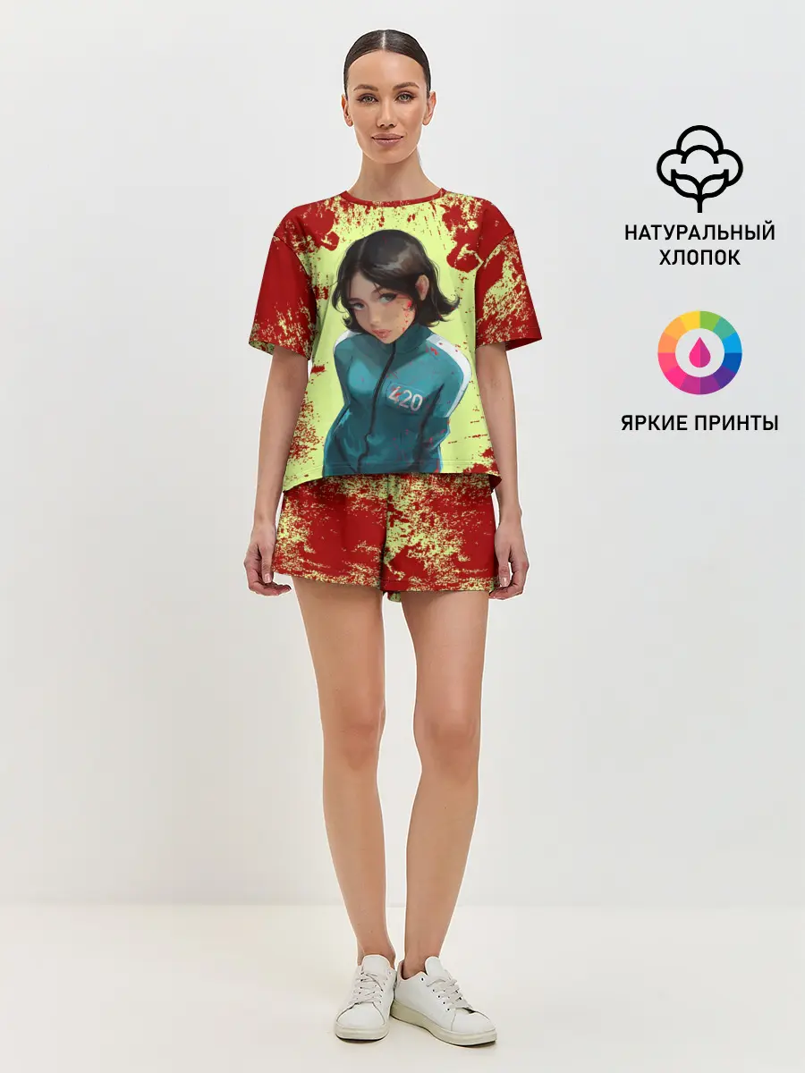 Женская пижама с шортами / Номер 420 | Случайный игрок