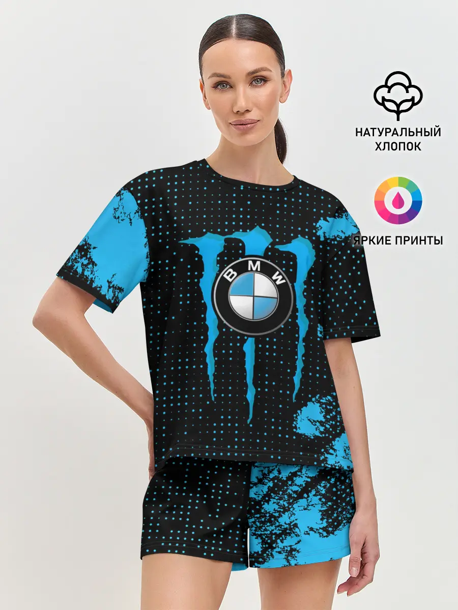 Женская пижама с шортами / MONSTER BMW | MONSTER ENERGY