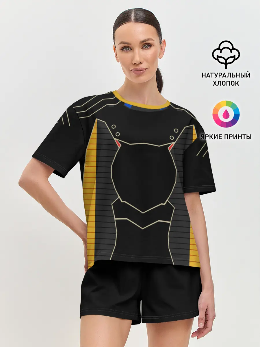 Женская пижама с шортами / КИБЕРНЕТИЧЕСКИЙ КОСТЮМ / CYBER UNIFORM