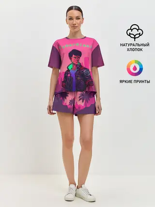 Женская пижама с шортами / CyberMiami