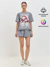 Женская пижама с шортами / Два снеговика