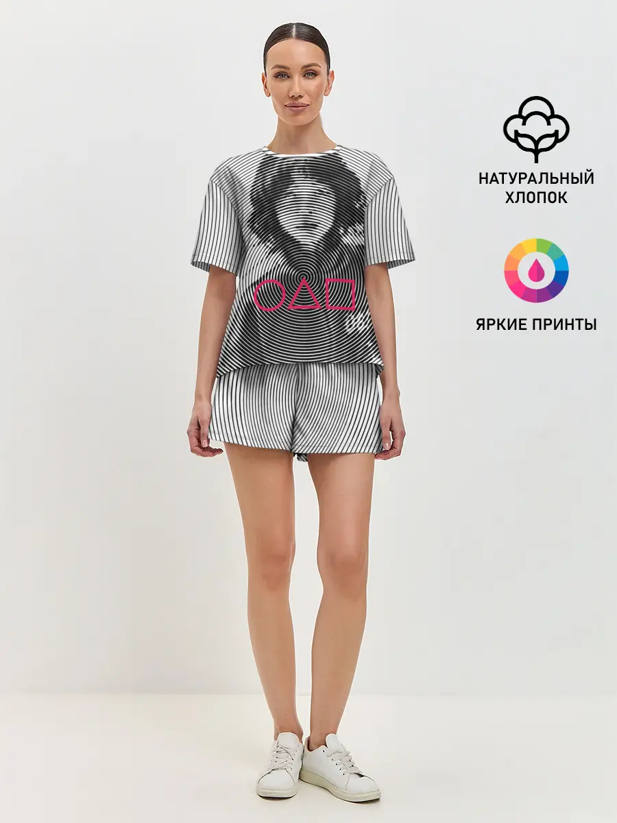 Женская пижама с шортами / Игра в кальмара: игрок 067