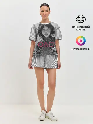 Женская пижама с шортами / Игра в кальмара: игрок 067