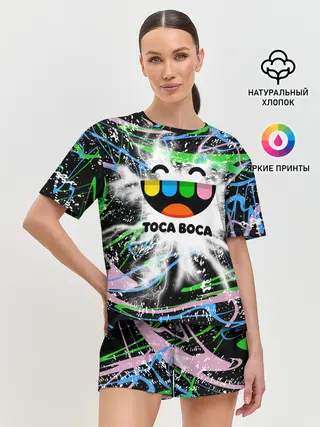 Женская пижама с шортами / Toca Boca: Весельчак.