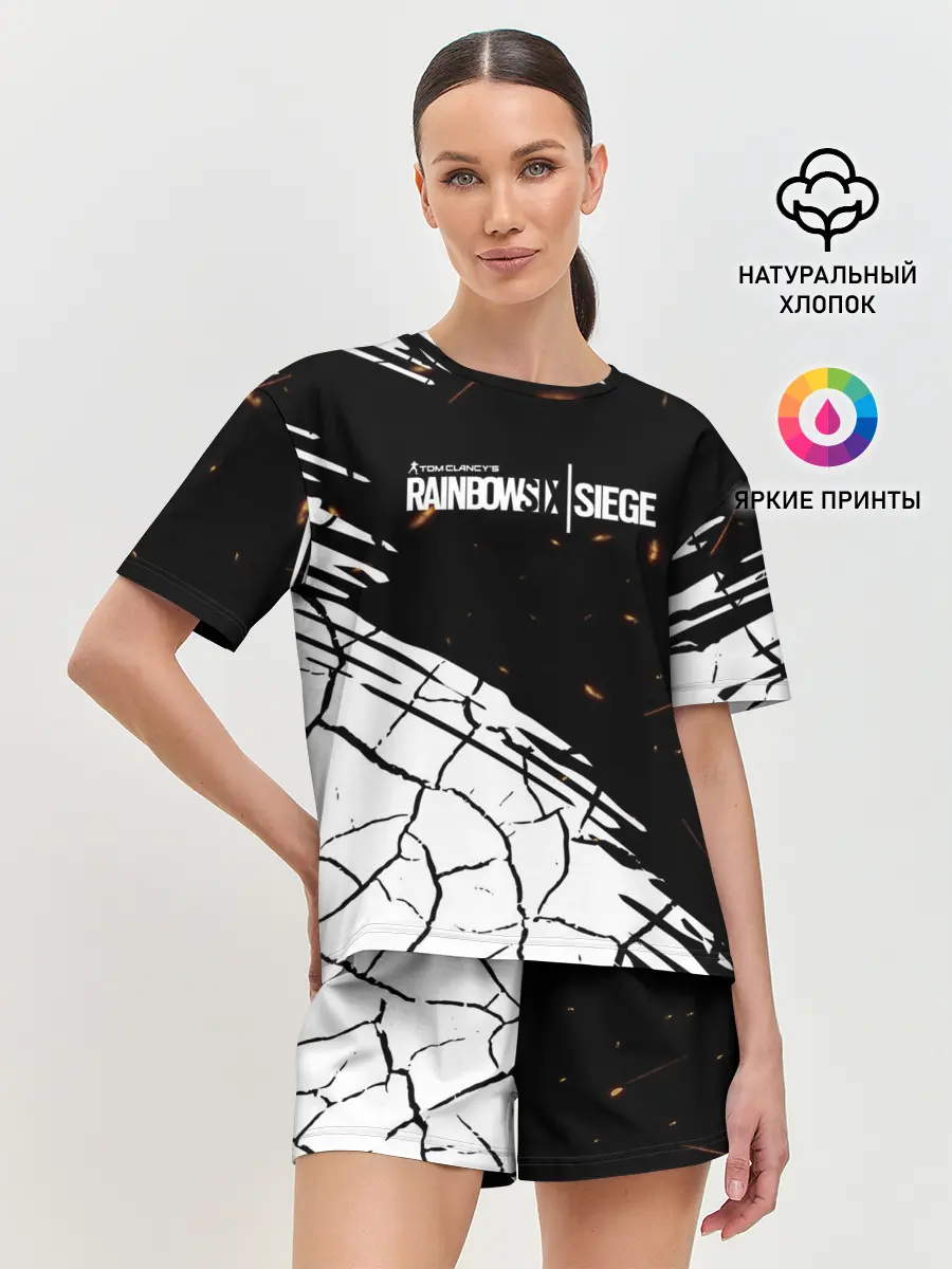 Женская пижама с шортами / Rainbow Six Siege: Раскаленные пули.