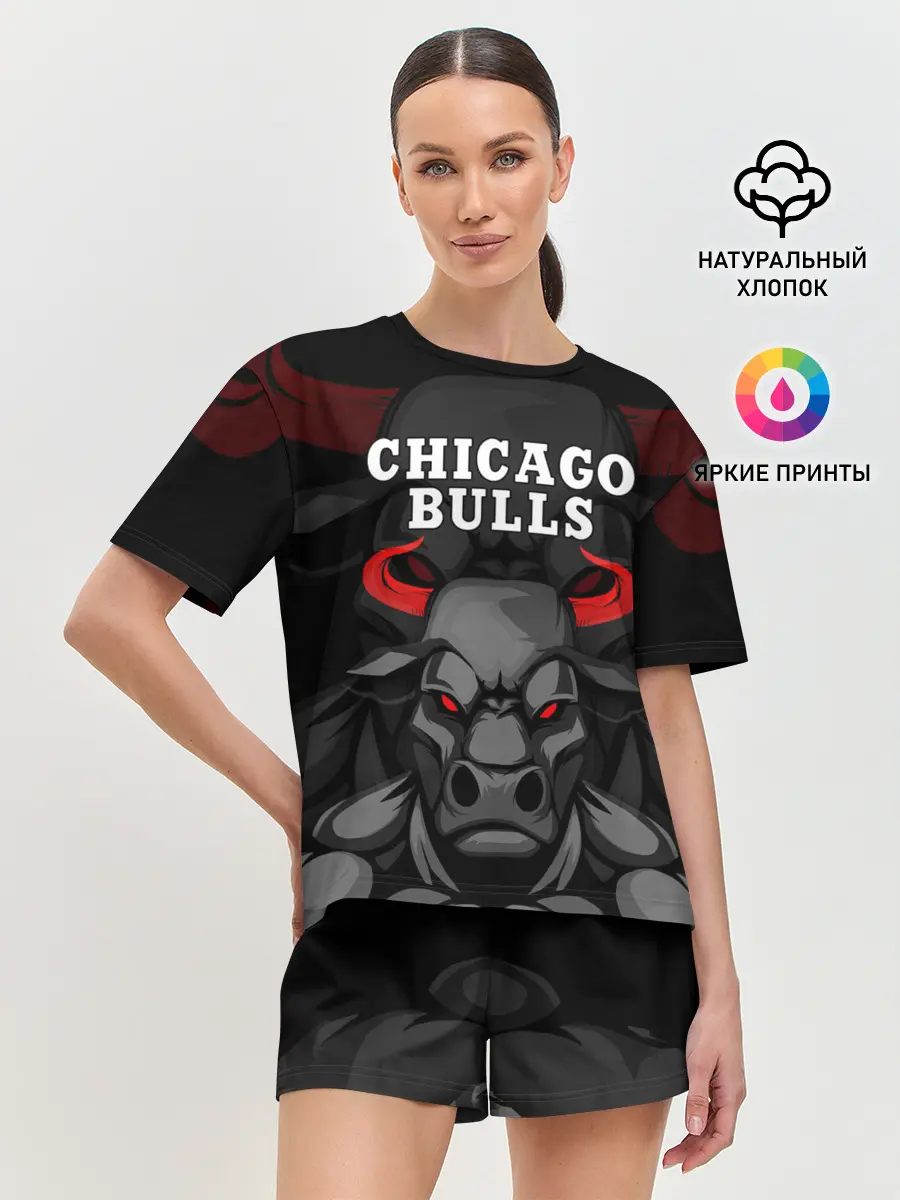 Женская пижама с шортами / CHICAGO BULLS ЯРОСТНЫЙ БЫК