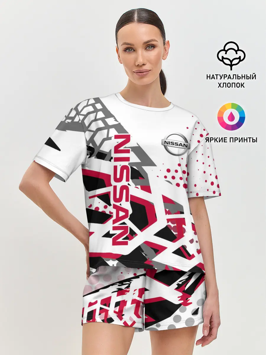 Женская пижама с шортами / Nissan