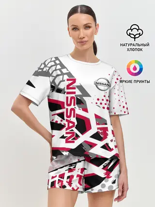 Женская пижама с шортами / Nissan