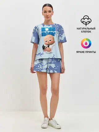 Женская пижама с шортами / Boss Baby / Босс Молокосос