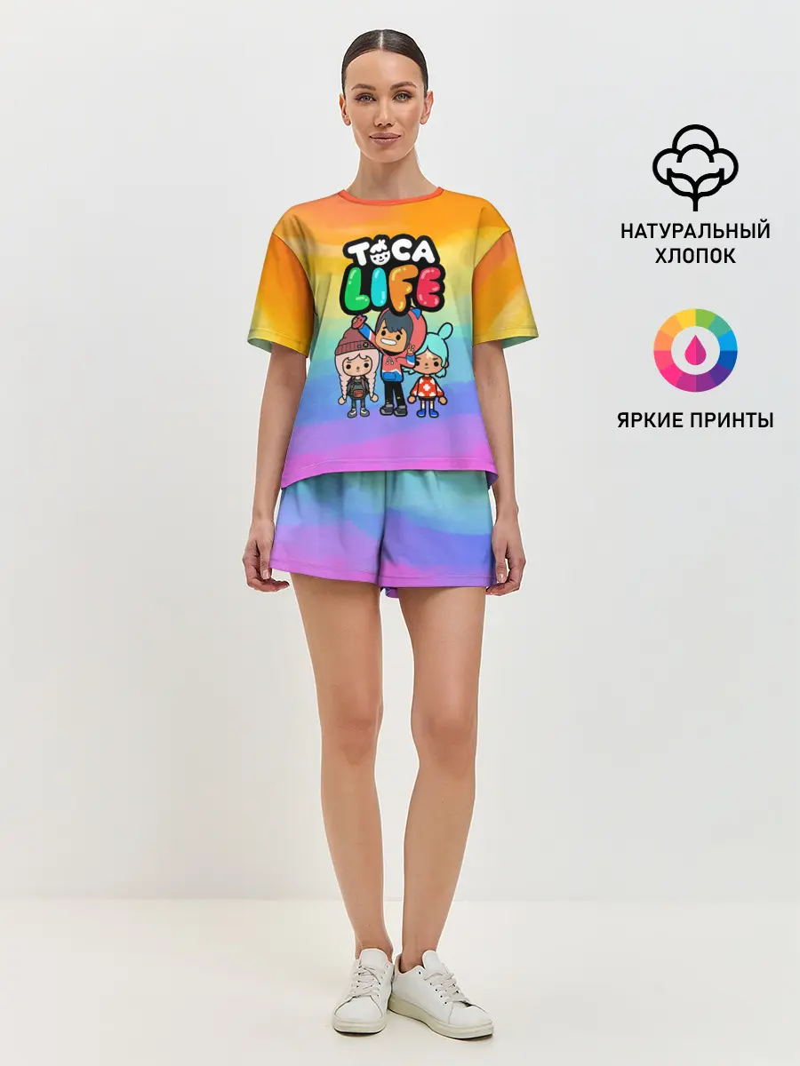 Женская пижама с шортами / Рита Зик | Тока Бока