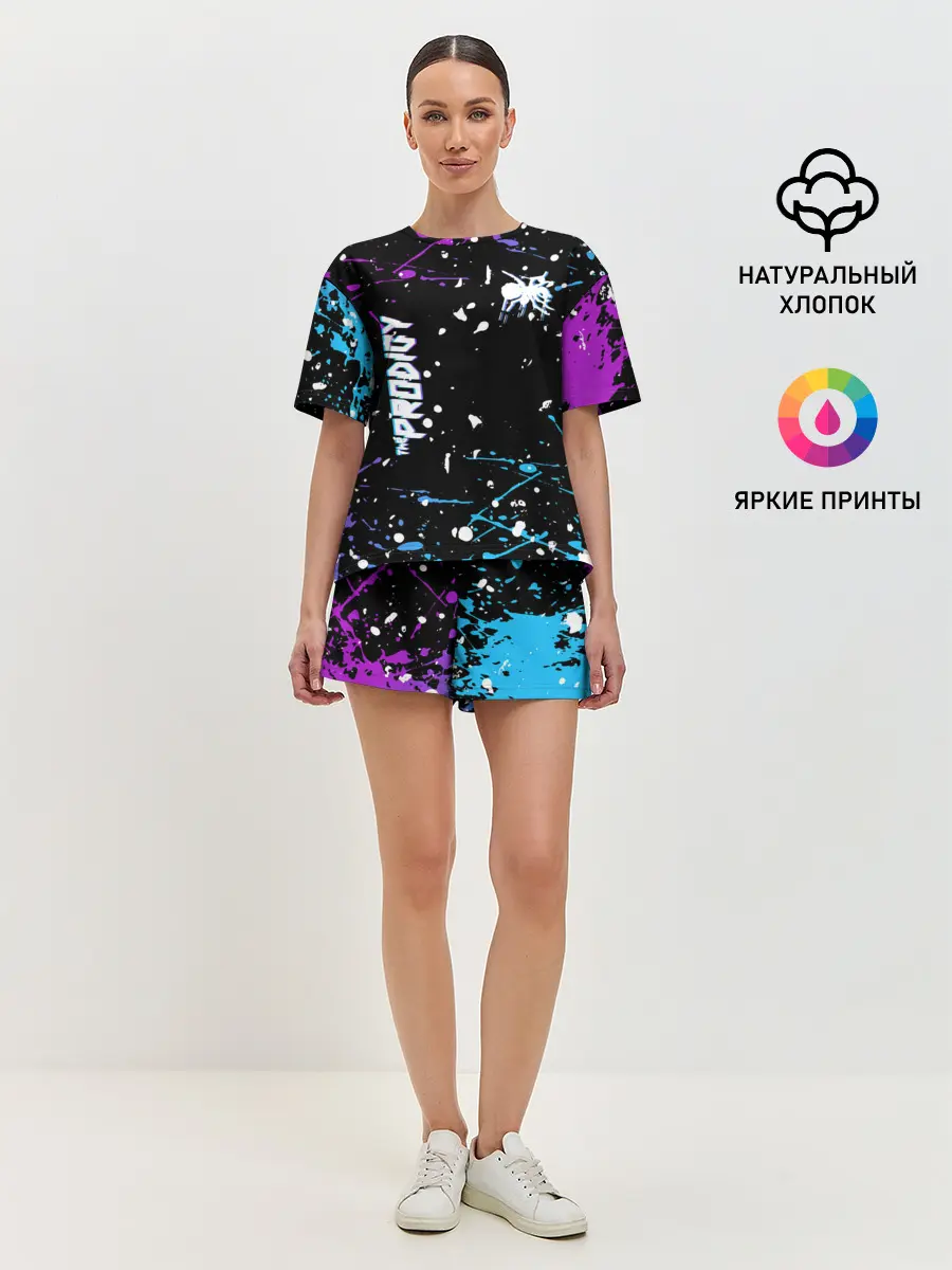 Женская пижама с шортами / The Prodigy | паук