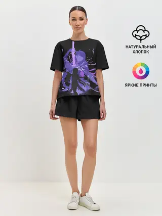 Женская пижама с шортами / Genshin Impact Raiden