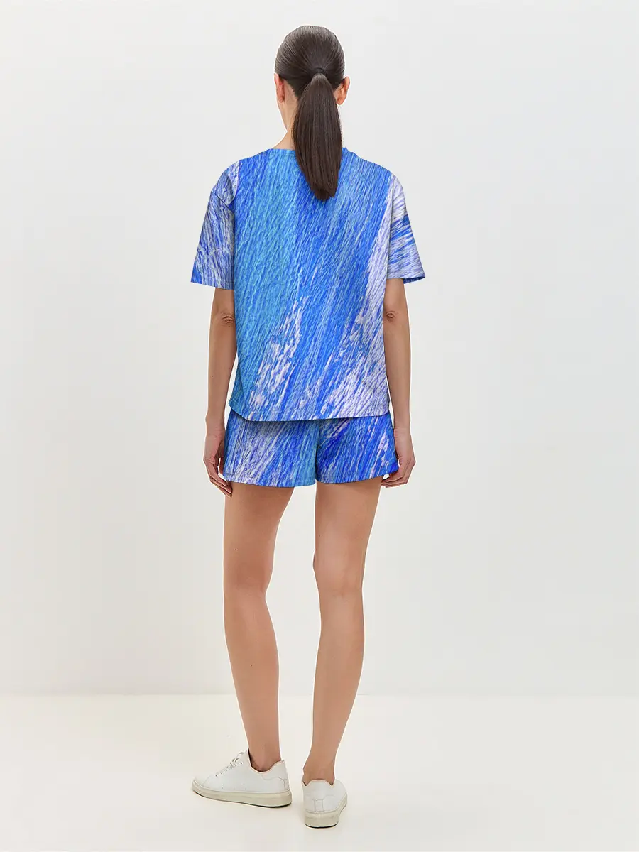 Женская пижама с шортами / Крупные мазки