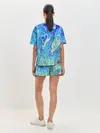 Женская пижама с шортами / Сползающие краски