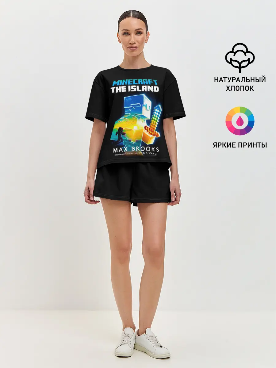 Женская пижама с шортами / MINECRAFT THE ISLAND