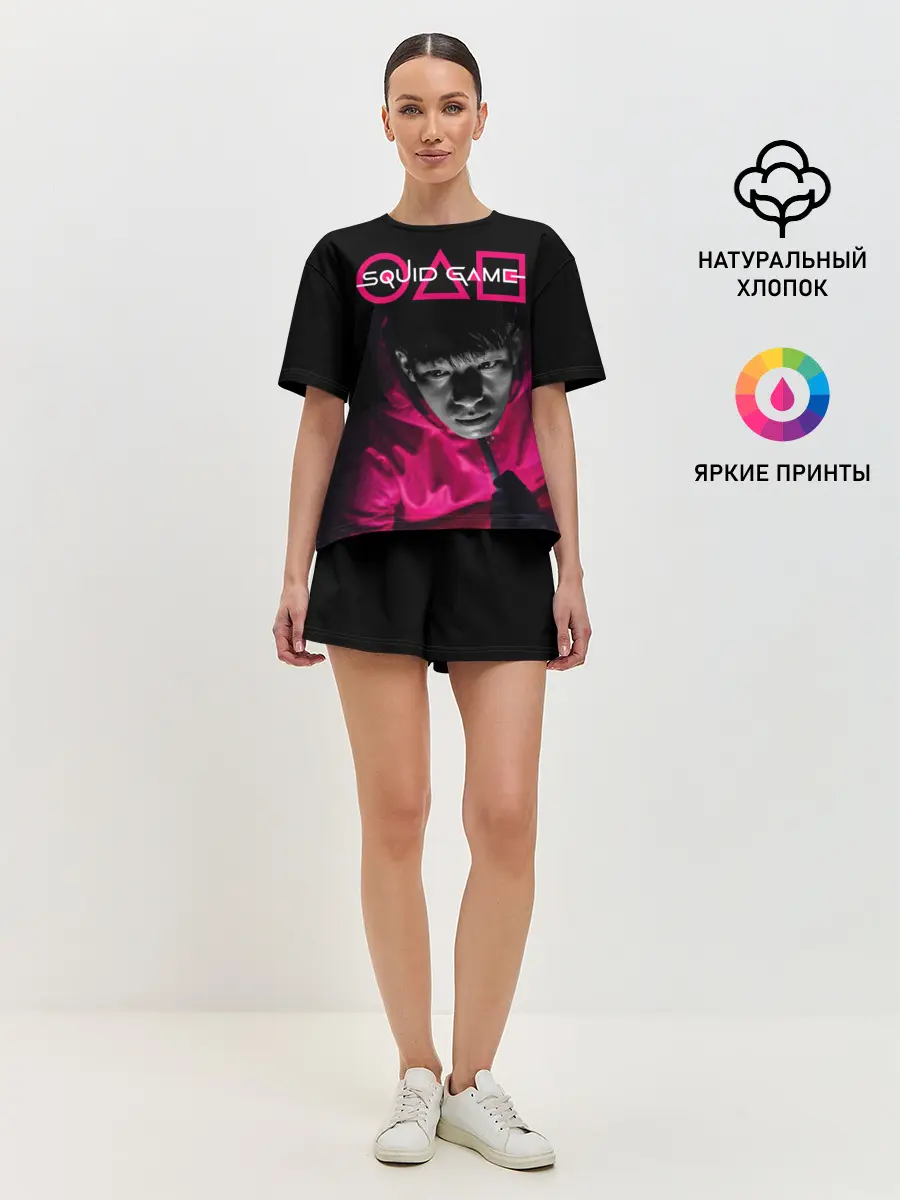 Женская пижама с шортами / Squid game: police officer