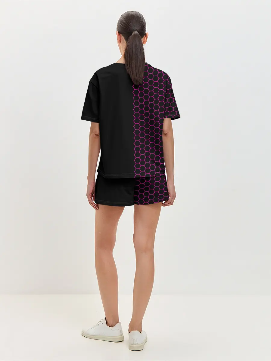 Женская пижама с шортами / Игра в кальмара: Соты.