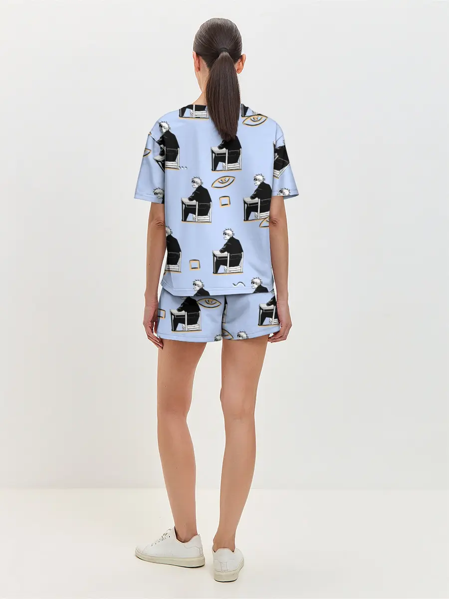Женская пижама с шортами / Годжо паттерн