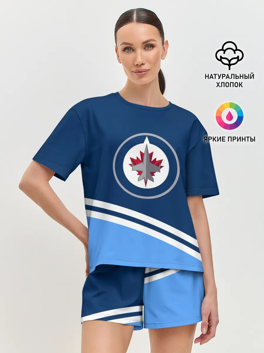 Женская пижама с шортами / Виннипег Джетс