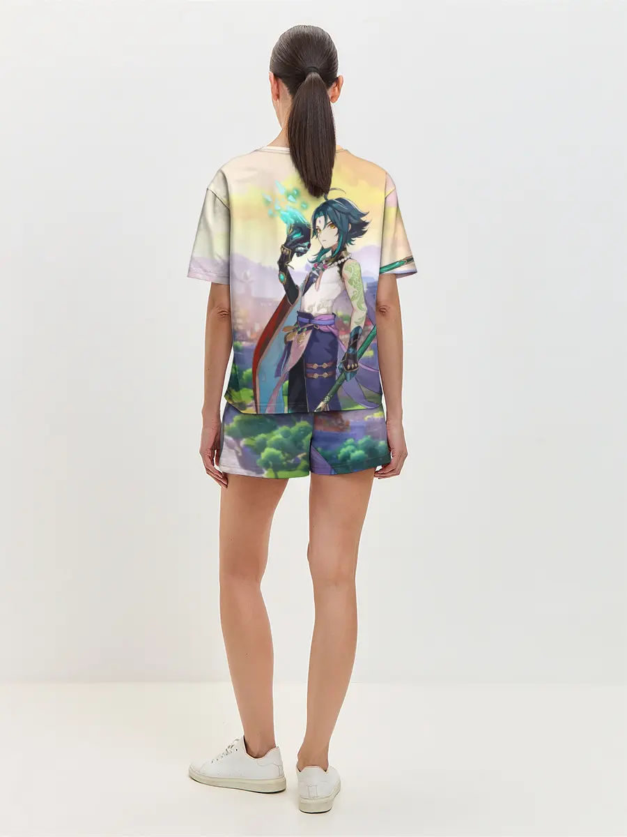 Женская пижама с шортами / Xiao, Genshin Impact