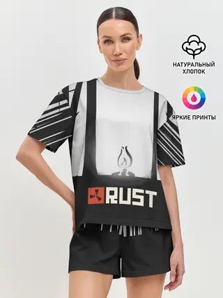 Женская пижама с шортами / Огонёк из Раста