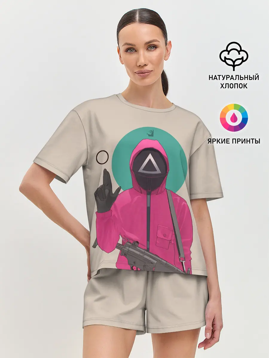 Женская пижама с шортами / SquidRed