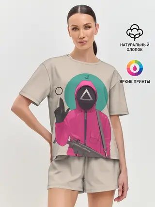 Женская пижама с шортами / SquidRed