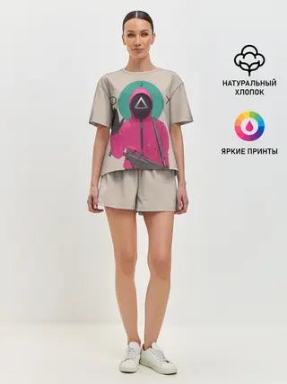 Женская пижама с шортами / SquidRed