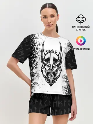 Женская пижама с шортами / ОДИН | РУНИЧЕСКИЙ