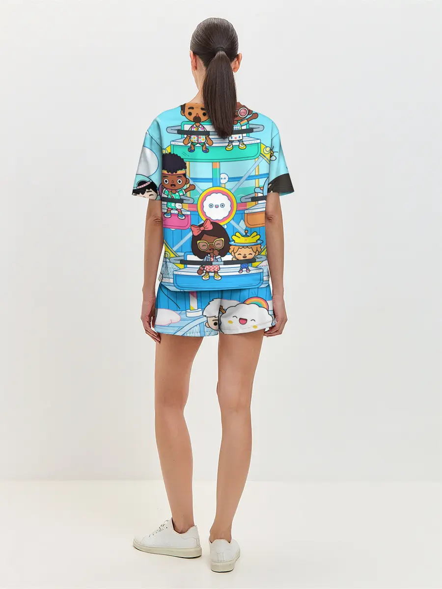 Женская пижама с шортами / Toca Boca | Тока Бока аттракцион