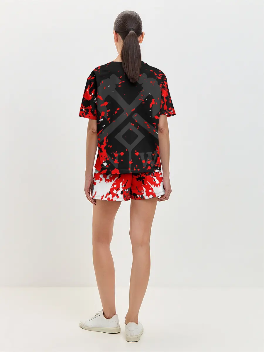 Женская пижама с шортами / NEW WORLD / НЬЮ ВОРЛД / БРЫЗГИ