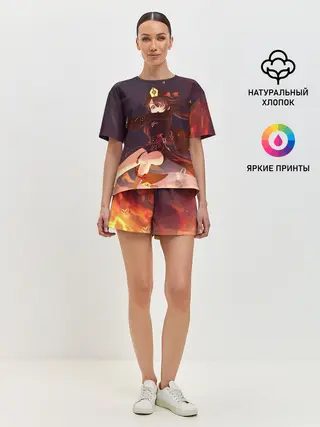 Женская пижама с шортами / Hu Tao, Ху Тао