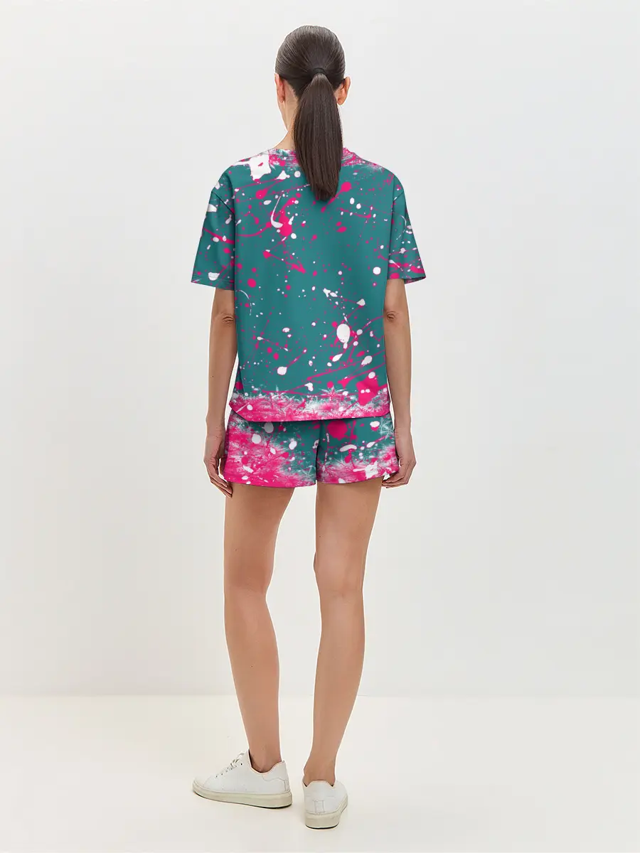 Женская пижама с шортами / ИГРА В КАЛЬМАРА SQUID GAME КУКЛА