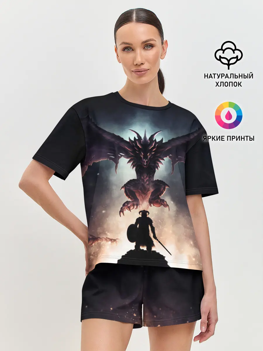 Женская пижама с шортами / Да начнётся битва