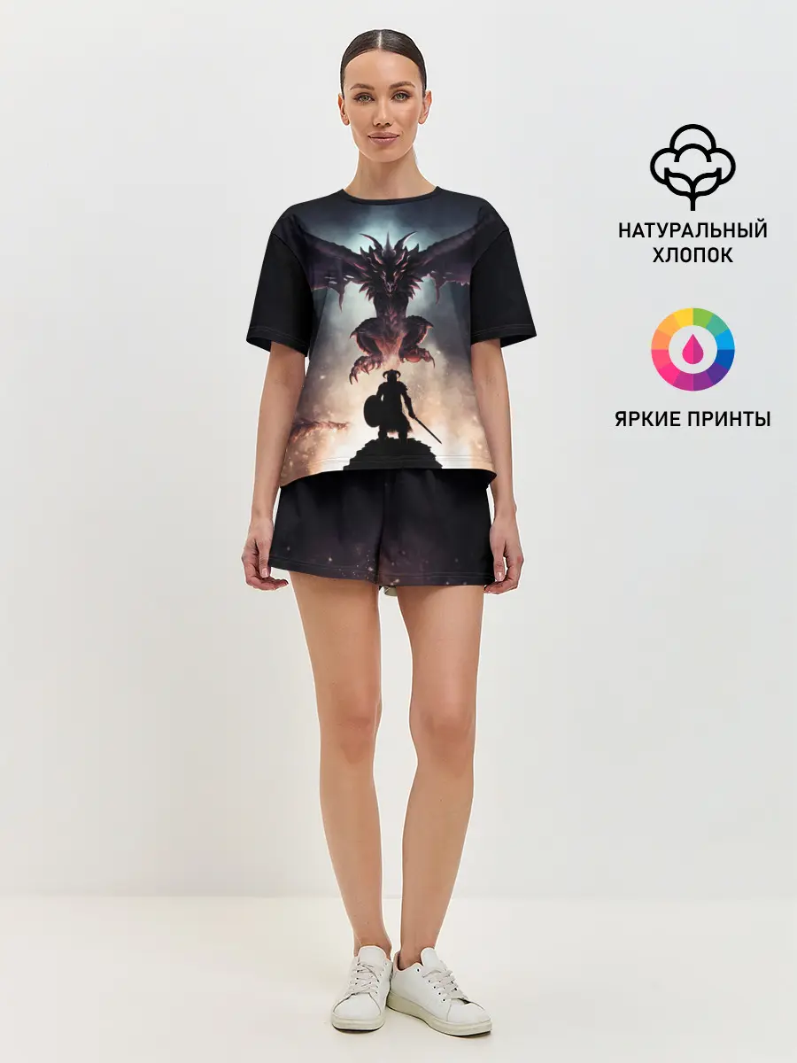 Женская пижама с шортами / Да начнётся битва