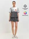 Женская пижама с шортами / Mitsubishi | Стальная решетка