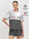 Женская пижама с шортами / HONDA | Стальная решетка