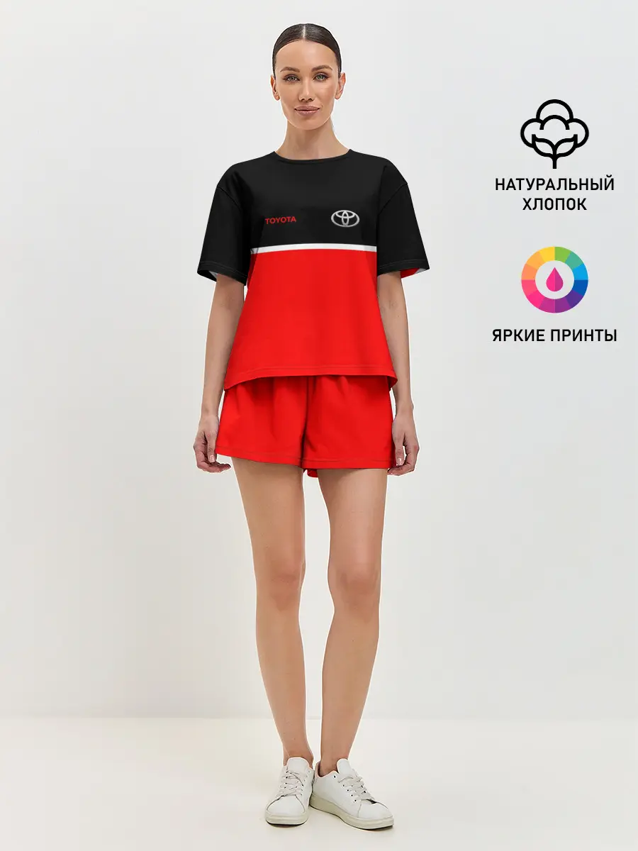 Женская пижама с шортами / Toyota | Два цвета