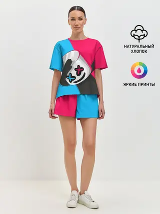 Женская пижама с шортами / New Marshmello