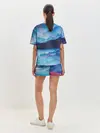 Женская пижама с шортами / Грозовые мазки