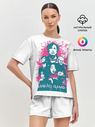 Женская пижама с шортами / Игра в кальмара: лучшие игроки