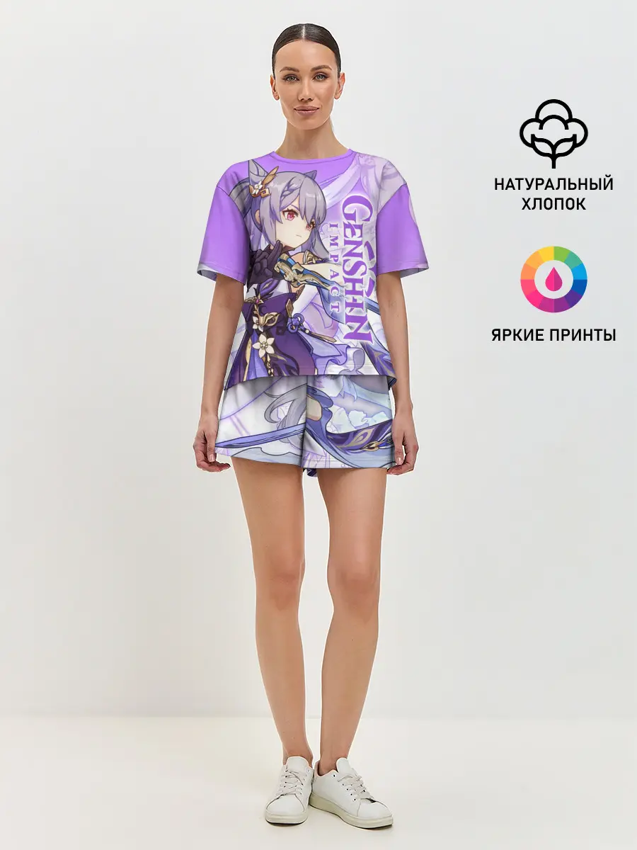 Женская пижама с шортами / Геншин импакт: Кэ Цин