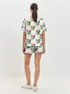 Женская пижама с шортами / Паттерн из кактусов