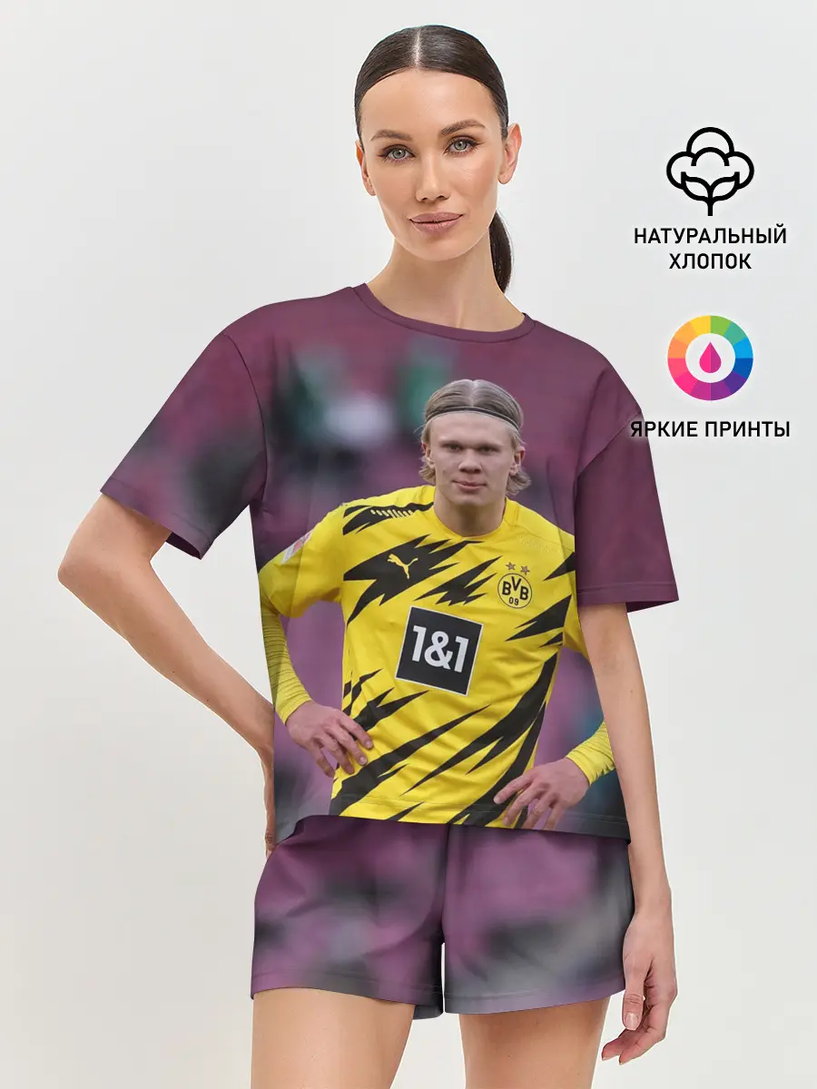 Женская пижама с шортами / Erling Haaland