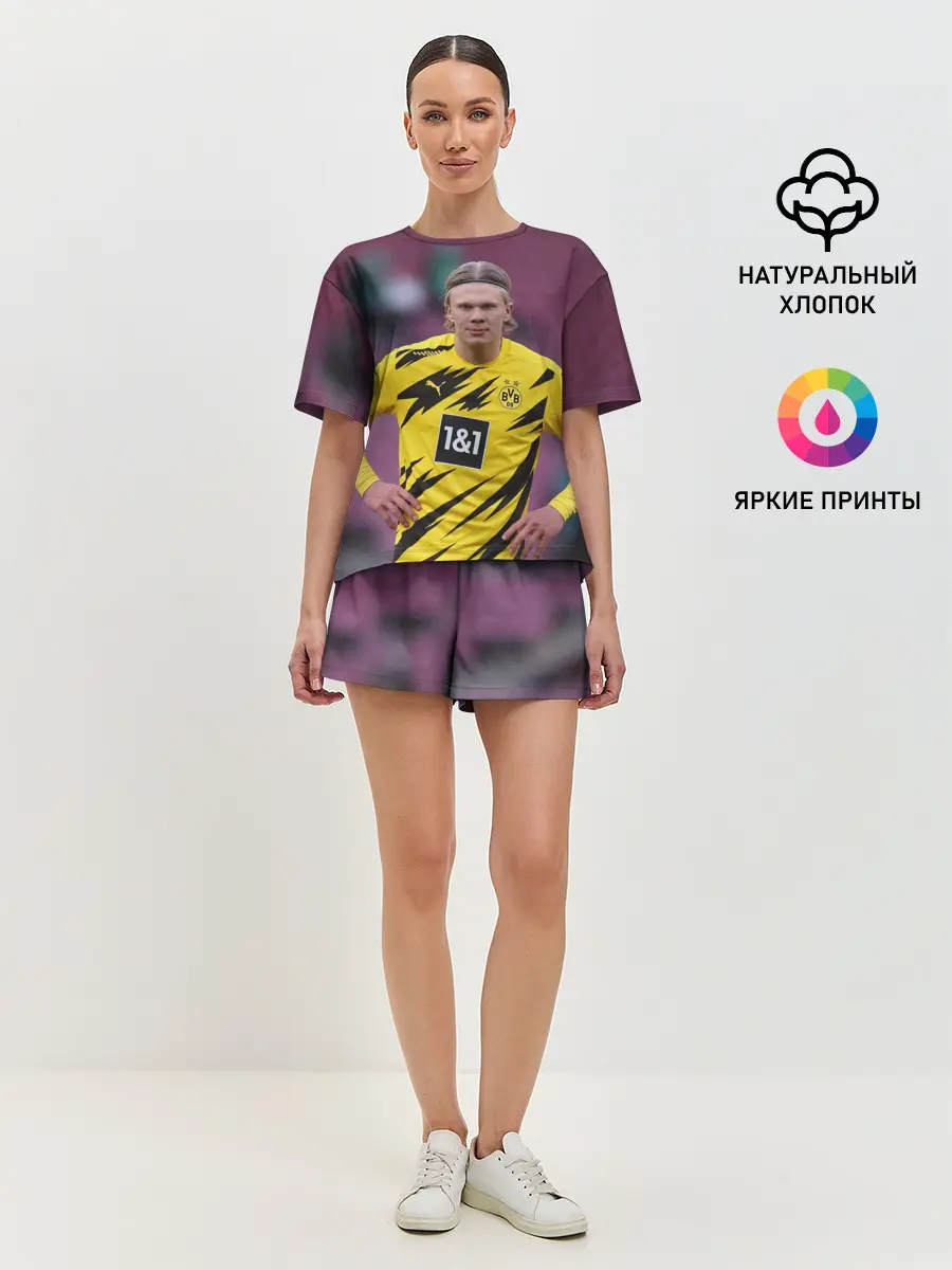 Женская пижама с шортами / Erling Haaland