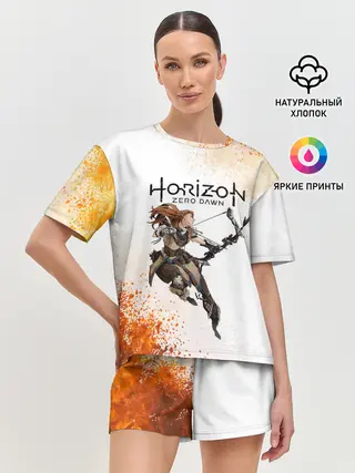 Женская пижама с шортами / ЭЛОЙ | ГОРИЗОНТ НУЛЕВОЙ РАССВЕТ