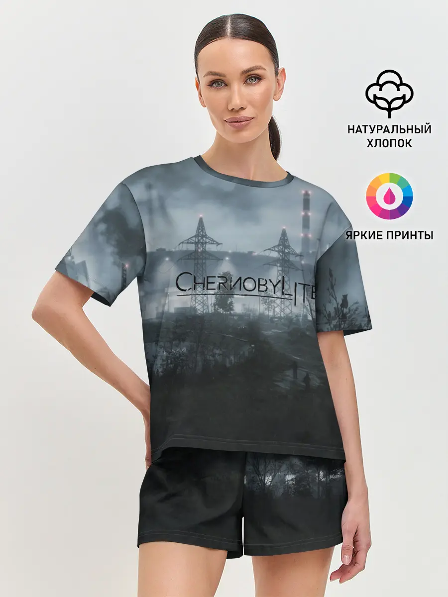 Женская пижама с шортами / Chernobylite - ЧАЭС
