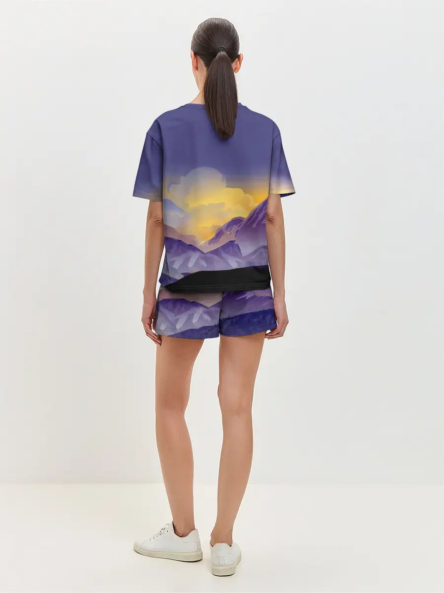 Женская пижама с шортами / Эпичный Картман в горах | Южный Парк